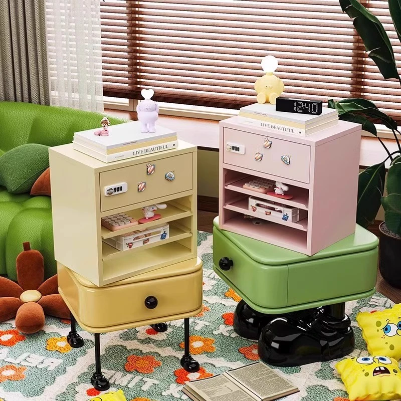 信盘收纳柜学生宿舍带锁小箱子防盗办公室密码锁收纳储物柜保险柜