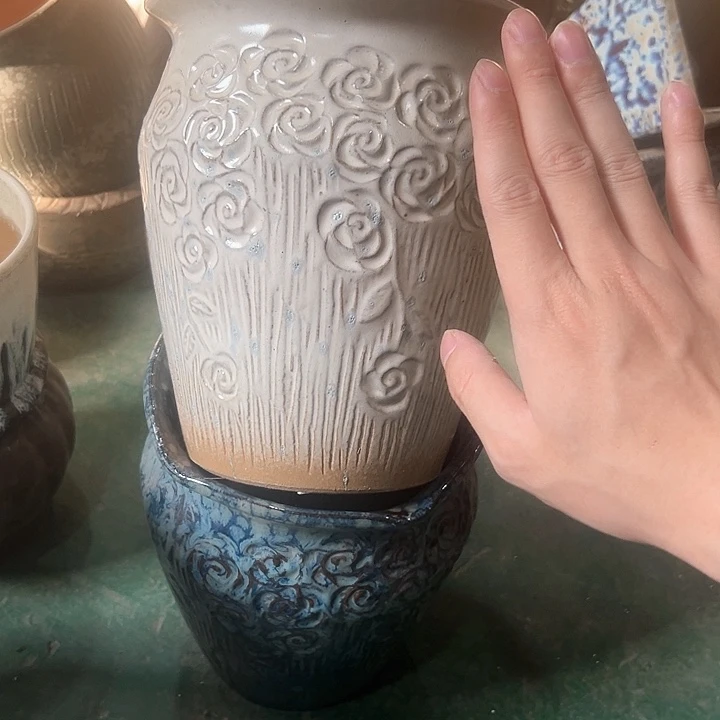 紫砂花盆花盆花盆