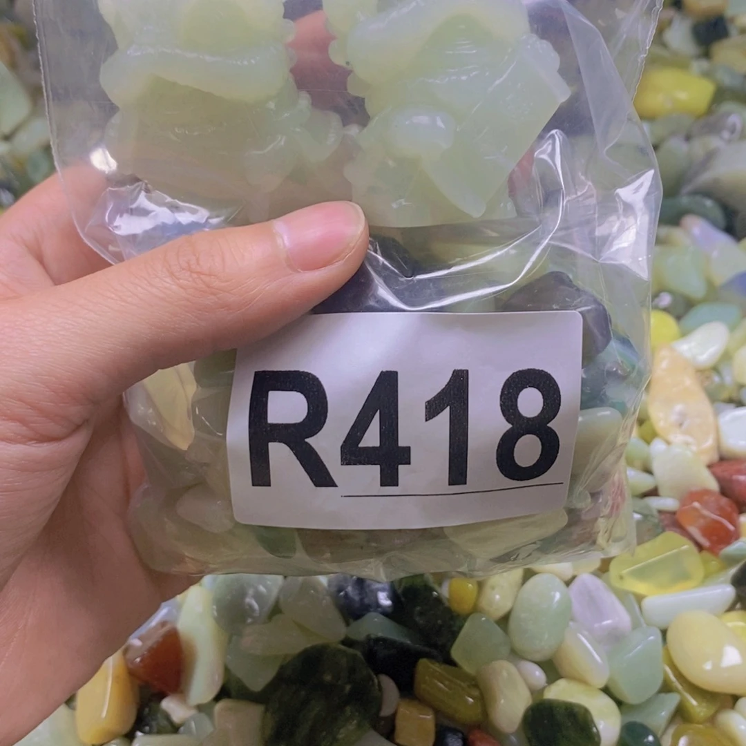 未镶嵌岫玉鱼缸石