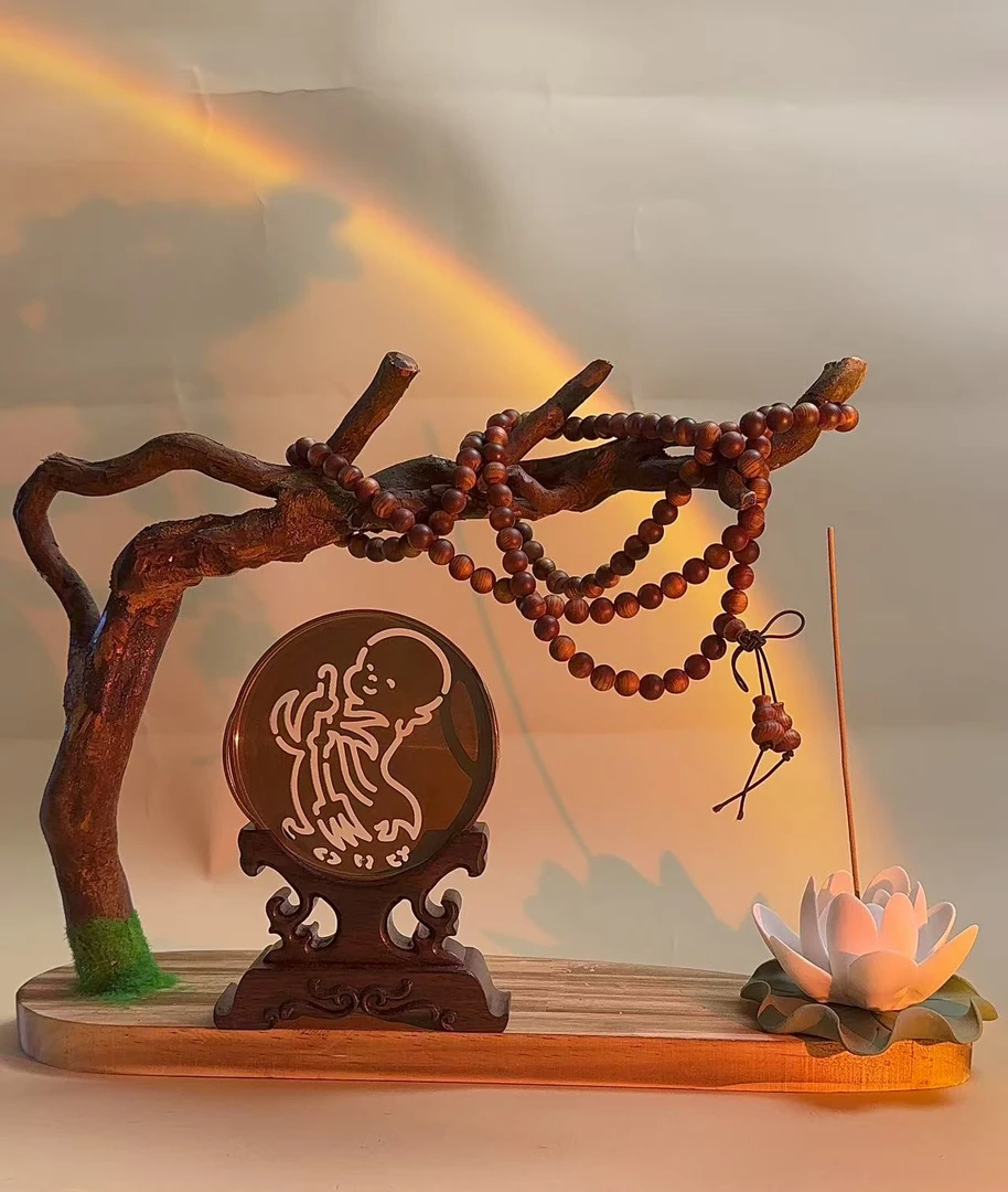 【9cm】仿古做旧双耳香篆铜直径水仙熏香麦穗9厘米大尺寸打篆工具