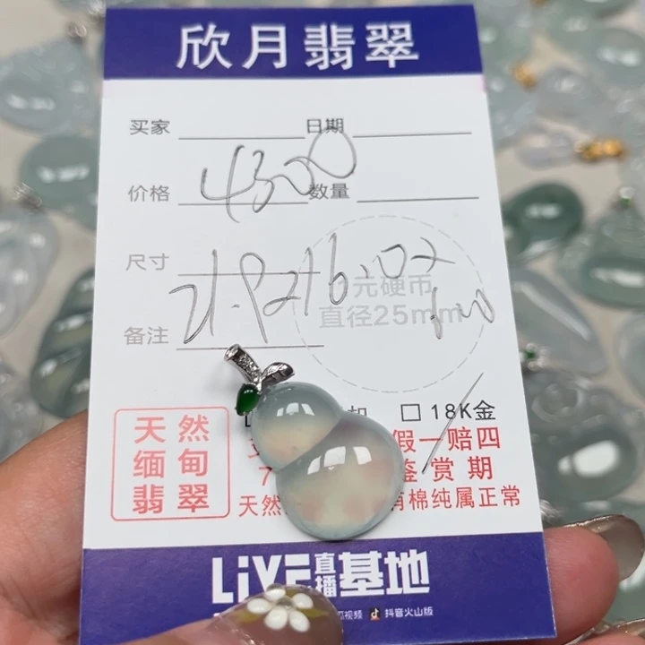 翡翠未镶嵌颈饰天然