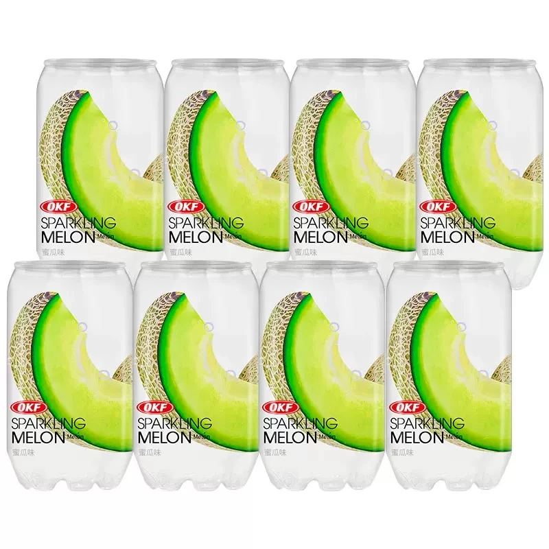 OKF哈密瓜味碳酸饮料高颜值网红汽水罐装