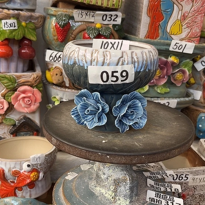 粗陶材质多肉花盆