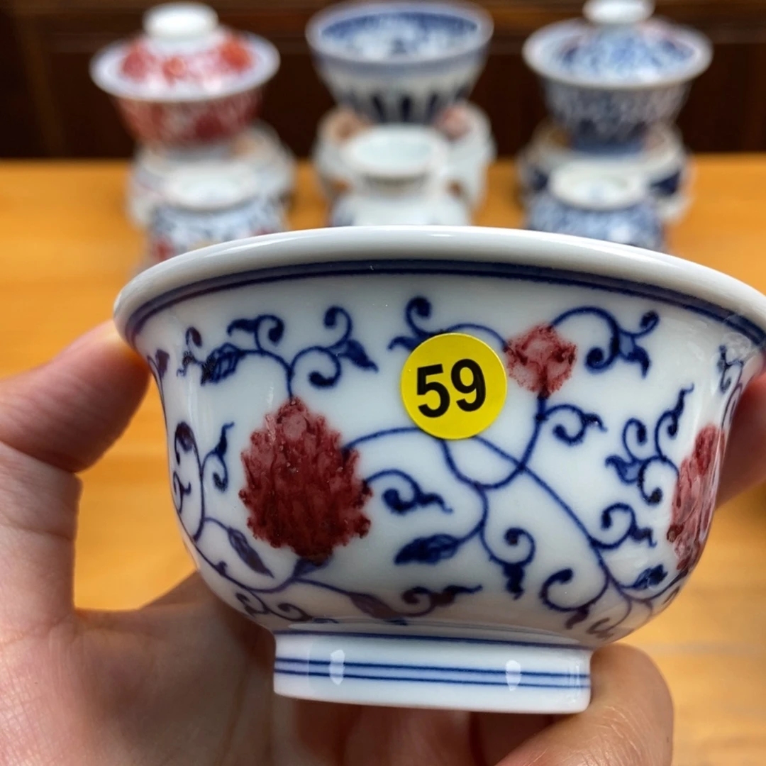 手绘现代茶具非古董