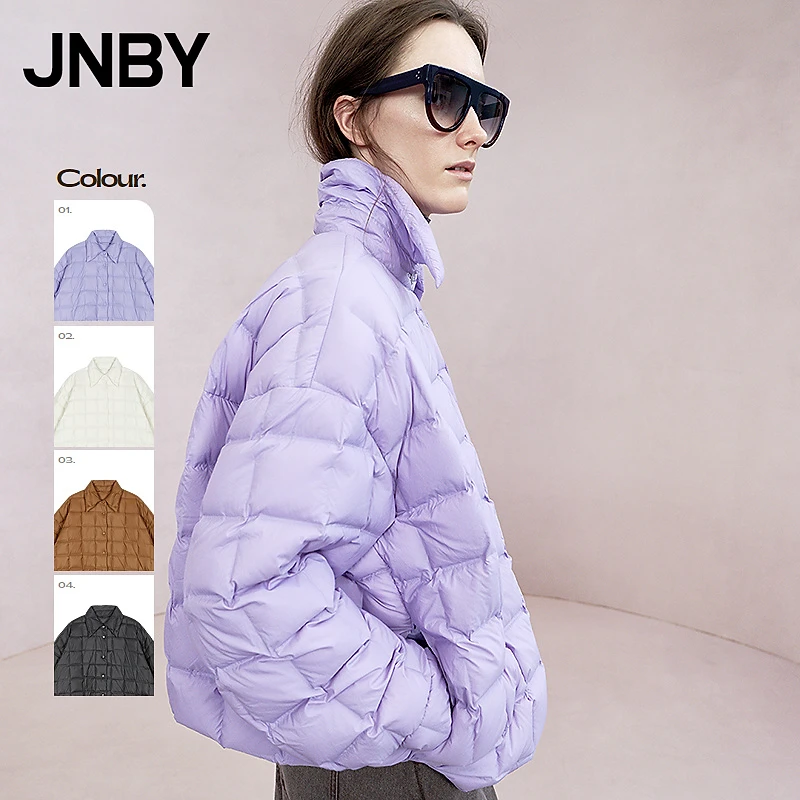 【紫气东来】商场同款 JNBY/江南布衣25秋衬衫羽绒服女5P9C12240