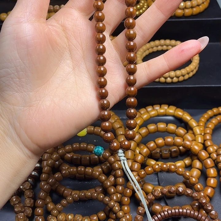 布***爸紫金鼠手串实心鼠正圆光珠7.8手串