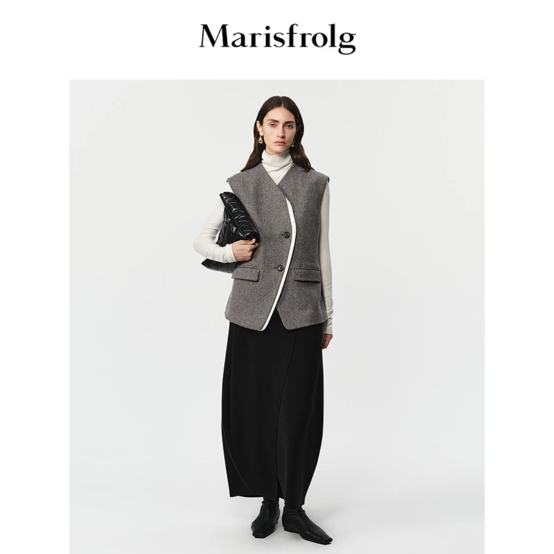Marisfrolg玛丝菲尔25年新款百搭时尚马夹A1FZ41734