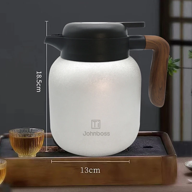 john boss弱碱水富氢水壶带温度数显钛保温壶家用高档闷茶壶