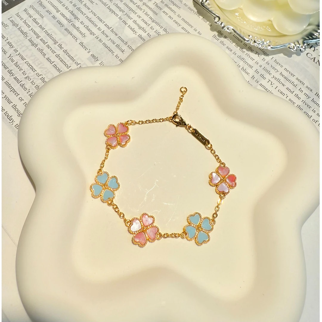 618大促~ 绿粉五花手链