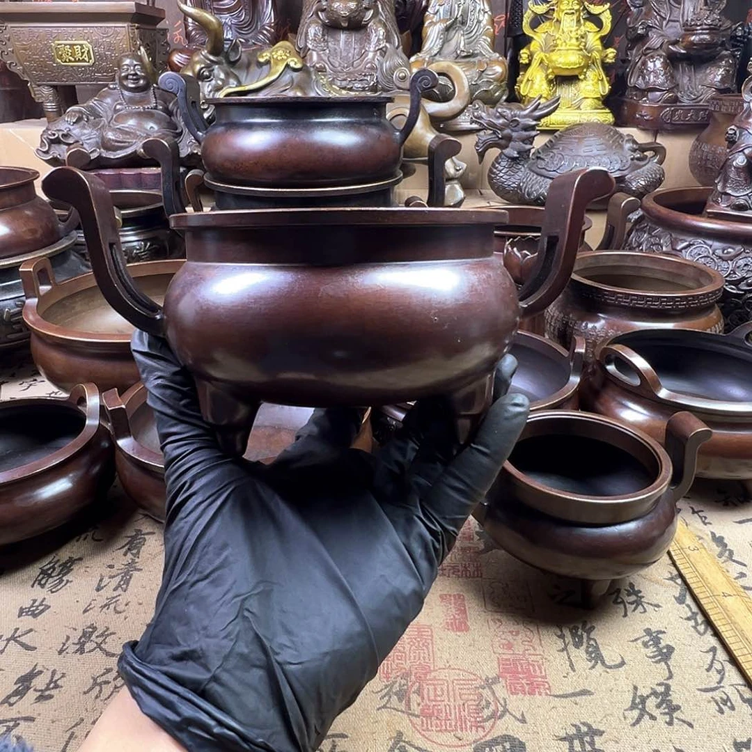 香炉 家用供香炉 风水摆件 聚宝盆 家居摆件