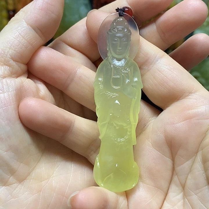 岫玉未镶嵌吊坠(赠链)