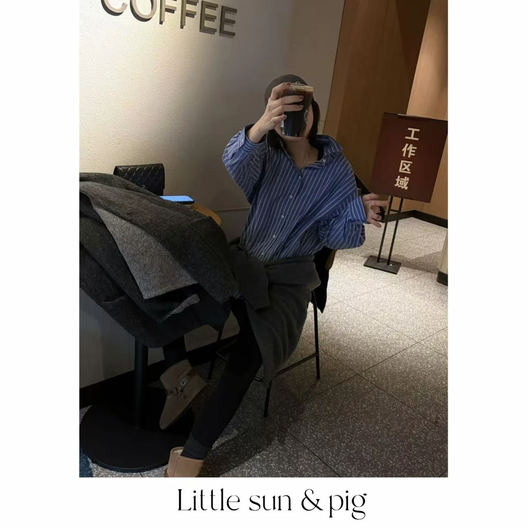 极简风街拍衬衫 no退no换