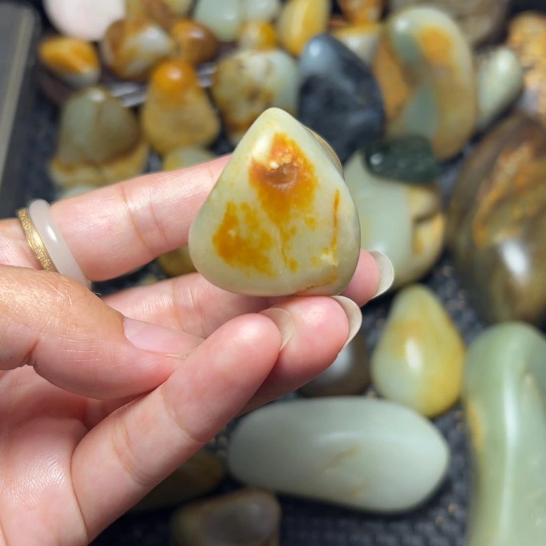 和田玉未镶嵌挂件38