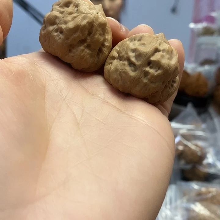 把件文玩核桃34三角古蝉