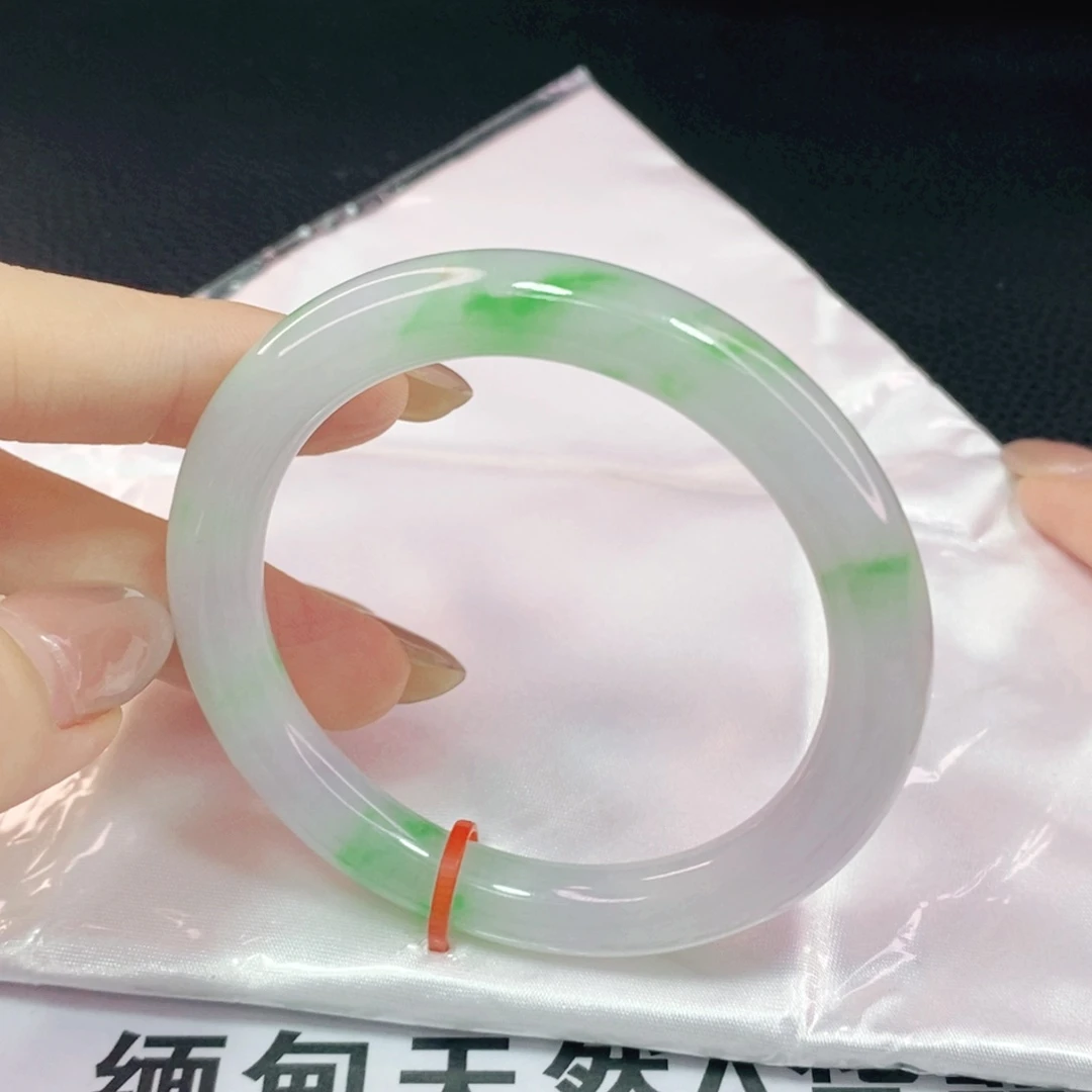 未镶嵌手镯翡翠51.8圆条