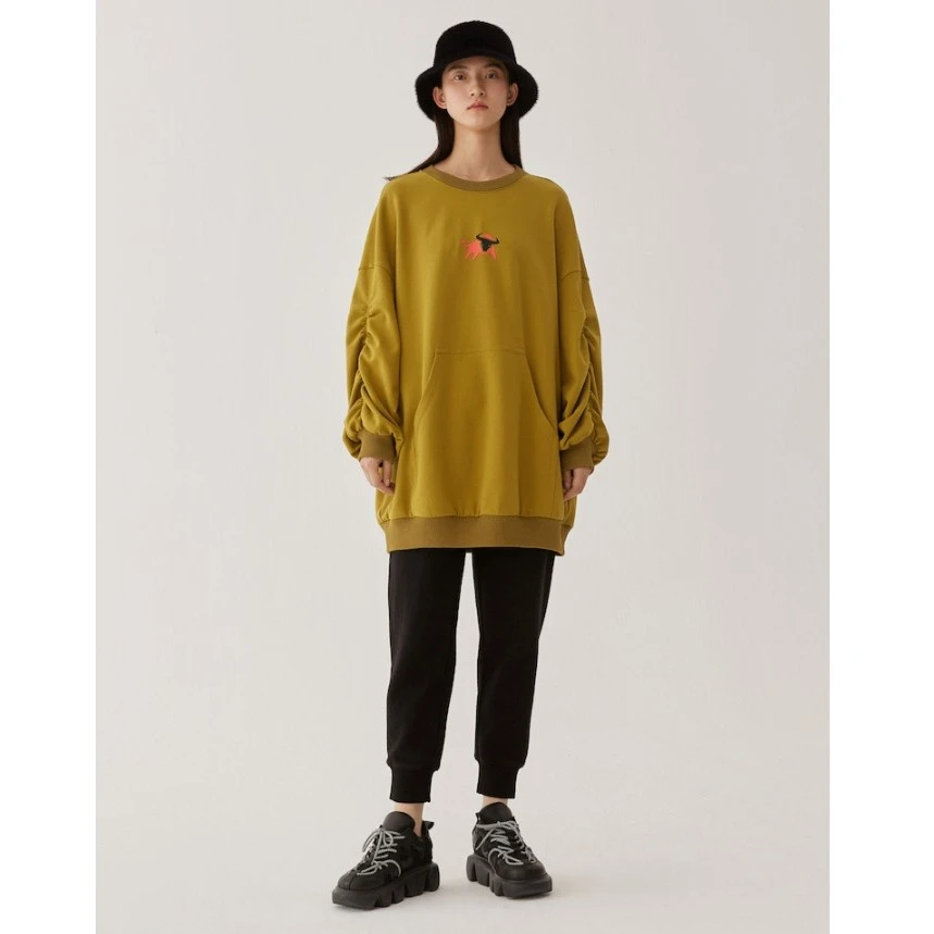 【妍妍精选】AUM/噢姆长袖时尚宽松印花圆领卫衣M1BW12801