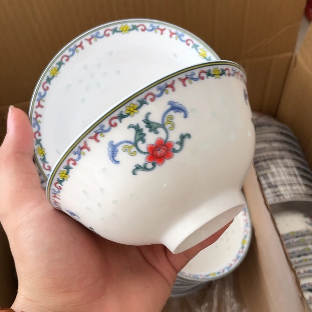 碗景德镇高温细白瓷餐具