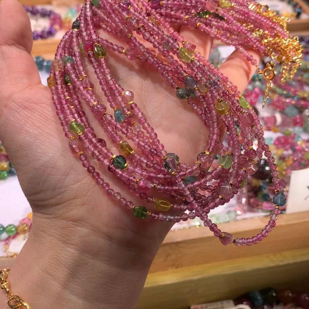 项链未镶嵌碧玺多样性发其一