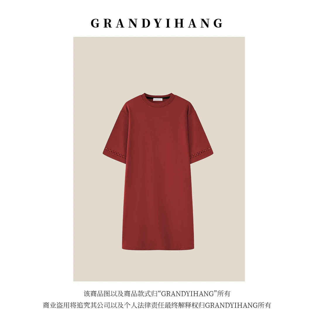 【艳姐推荐】夏季新款时尚气质休闲百搭大板T恤上衣23397