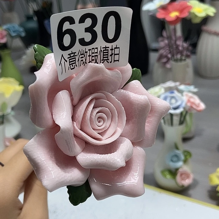 陶瓷纯手工捏花设计