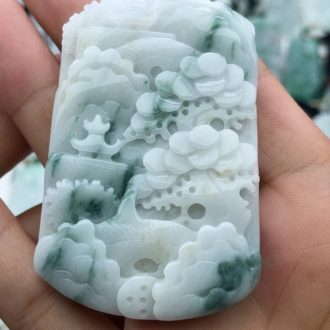 颈饰未镶嵌翡翠翡翠