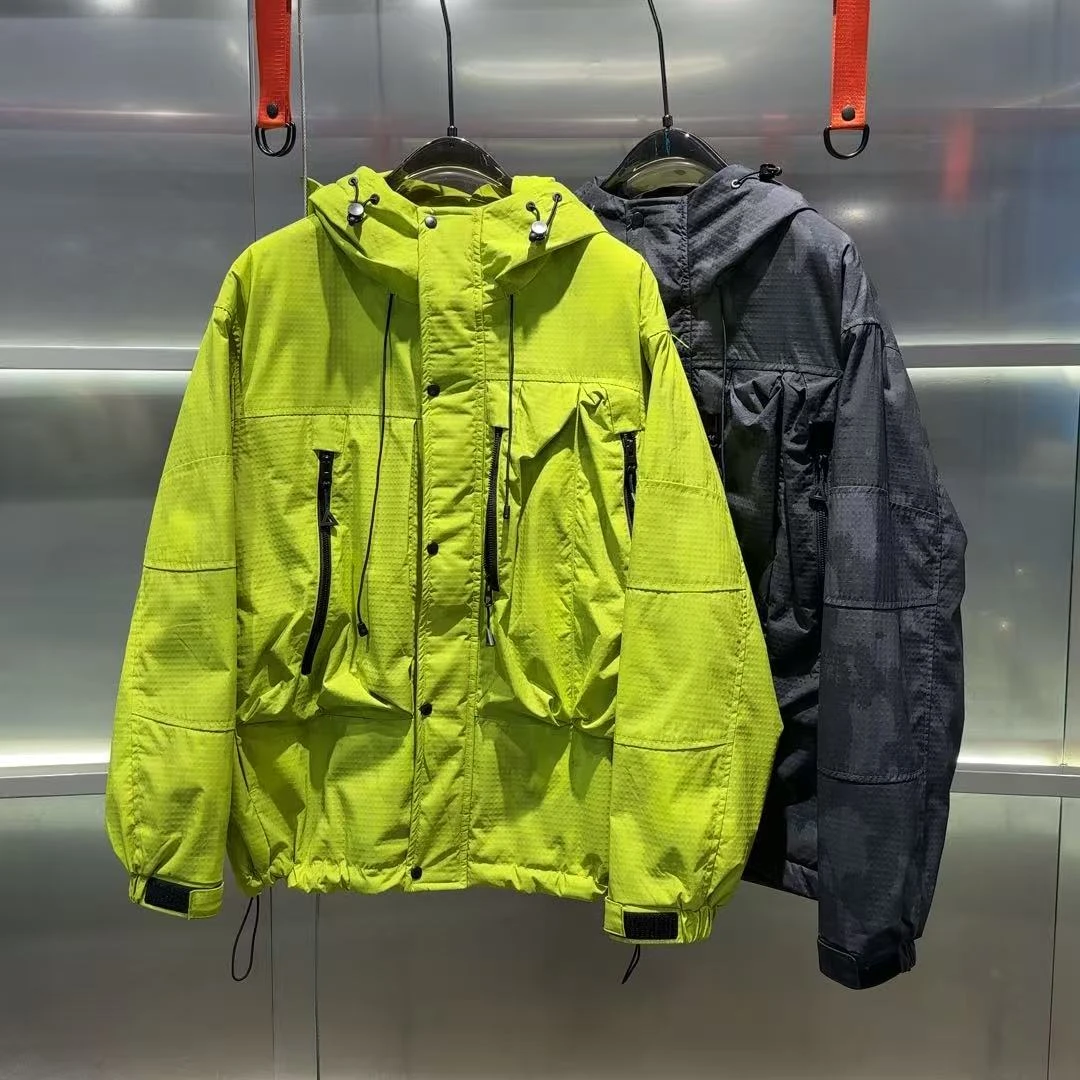 548 素劲2 秋季新品脏脏色男女同款连帽棉服外套 MF9701