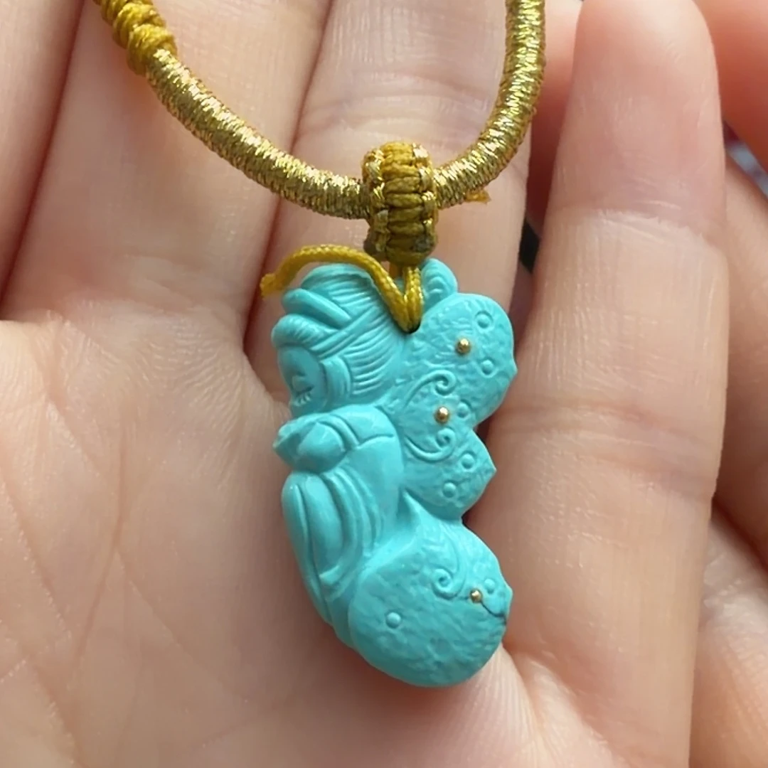 绿松石未镶嵌颈饰