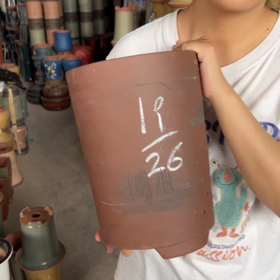 宜兴川阁紫砂花盆单个