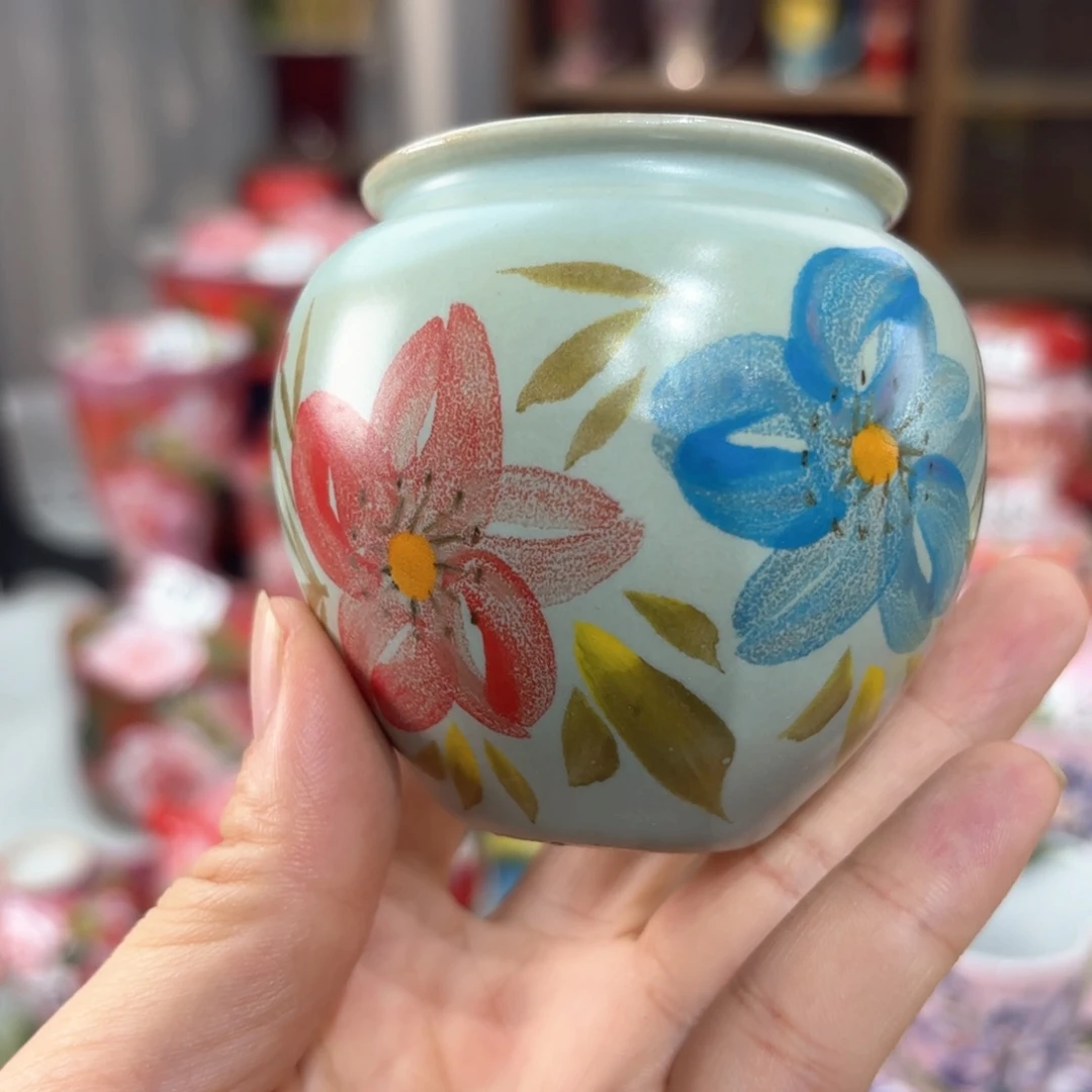 景德镇手绘高温釉下彩陶瓷茶具