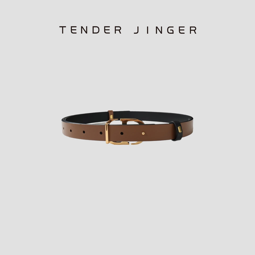 Tender Jinger【专柜】头层牛皮休闲百搭腰带T52XYT89720