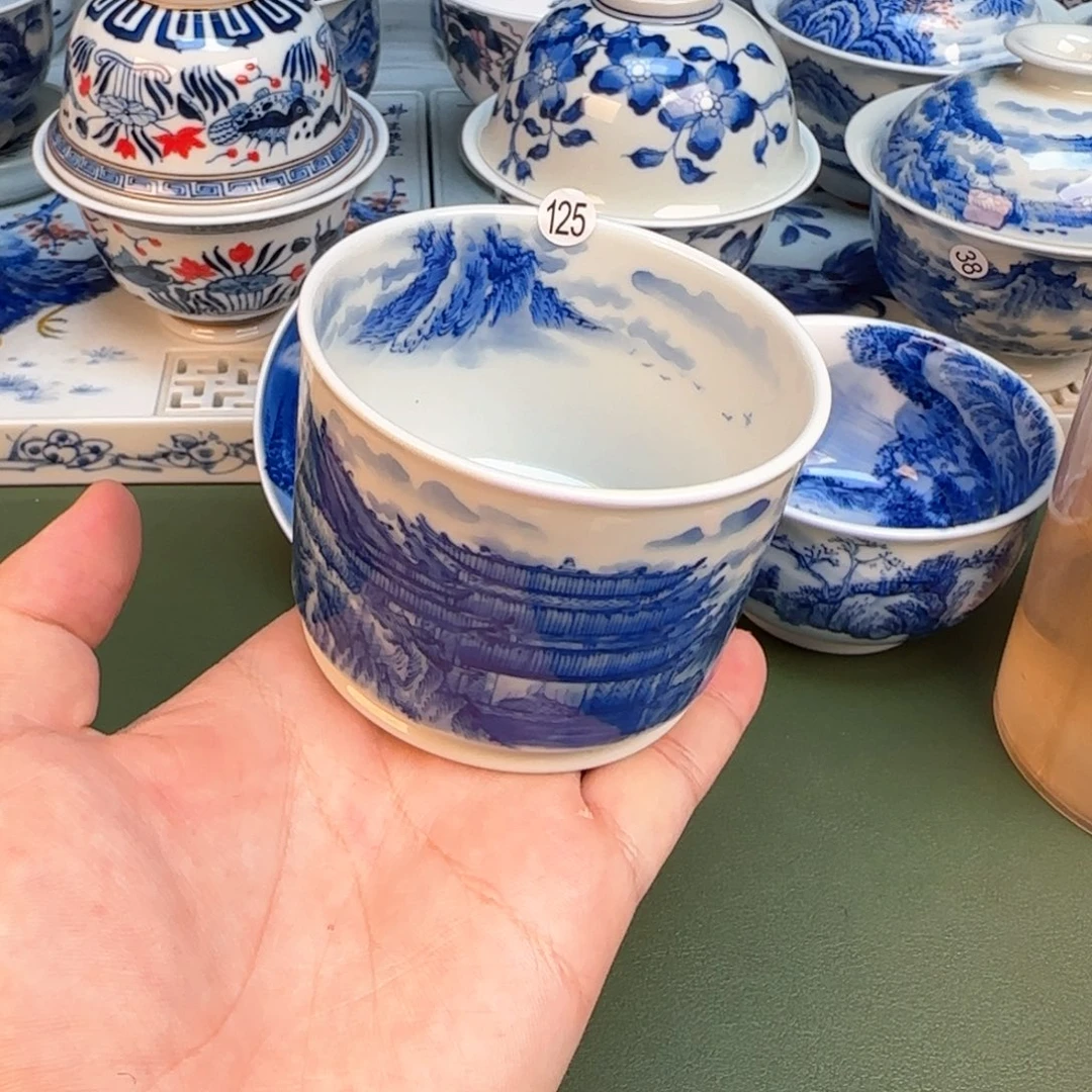 彦祖纯手工手绘茶具125