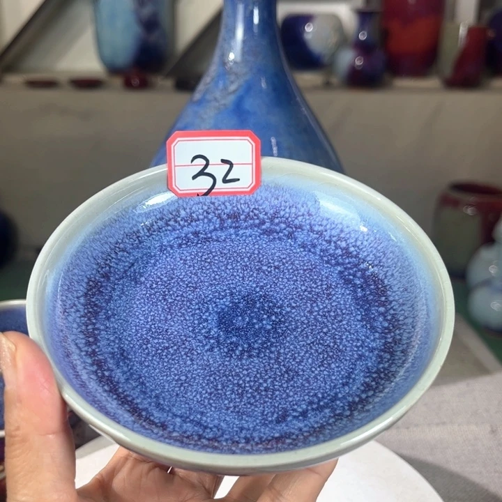 瓷片钧瓷手工艺品杯子
