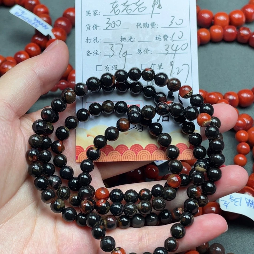 老***陶南红玛瑙未镶嵌手串