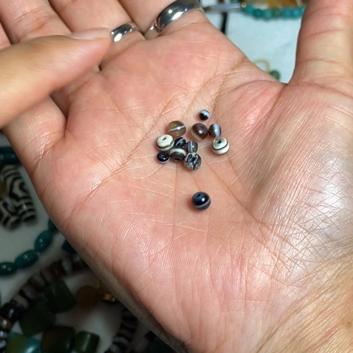 千***g石英石纯铜藏地密码藏传古珠珠