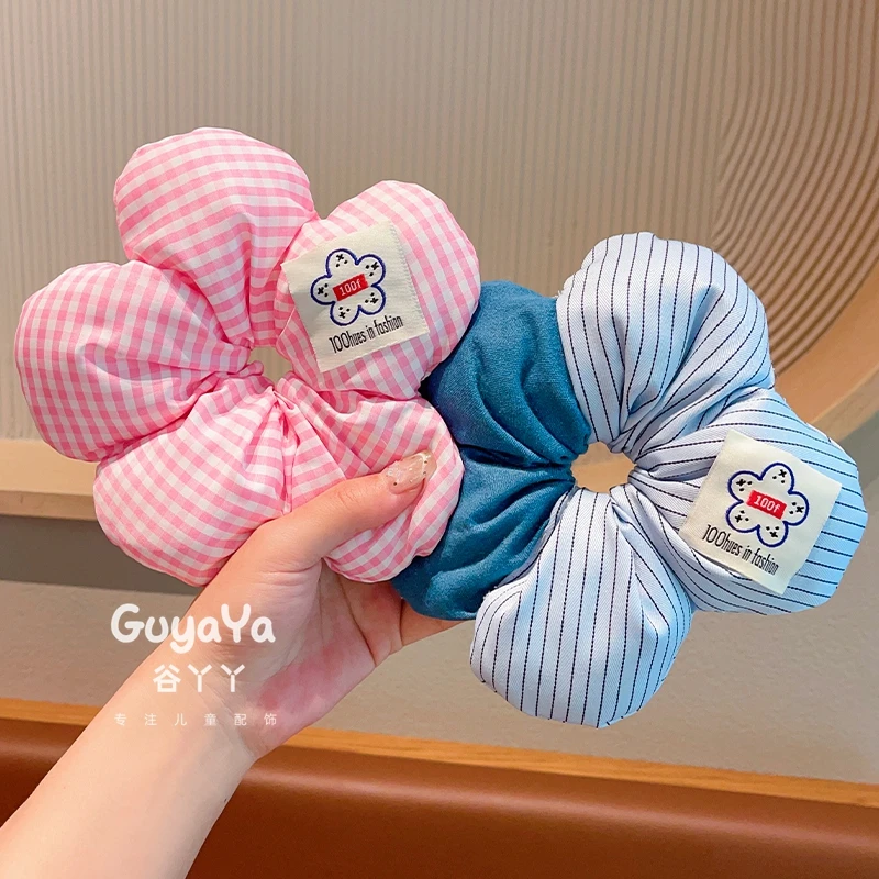 儿童立体花朵头绳女童宝宝丸子头大肠发圈小女孩扎马尾高颜值发饰