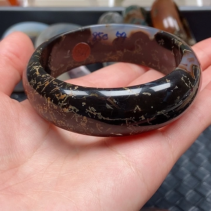 手镯玛瑙/玉髓未镶嵌咖***