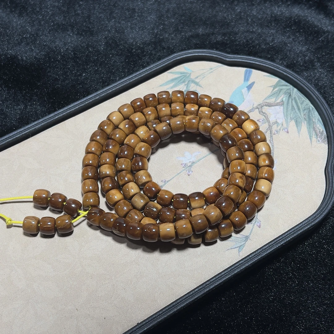 柏小宋库克老型珠108颗多圈手串项链7x8