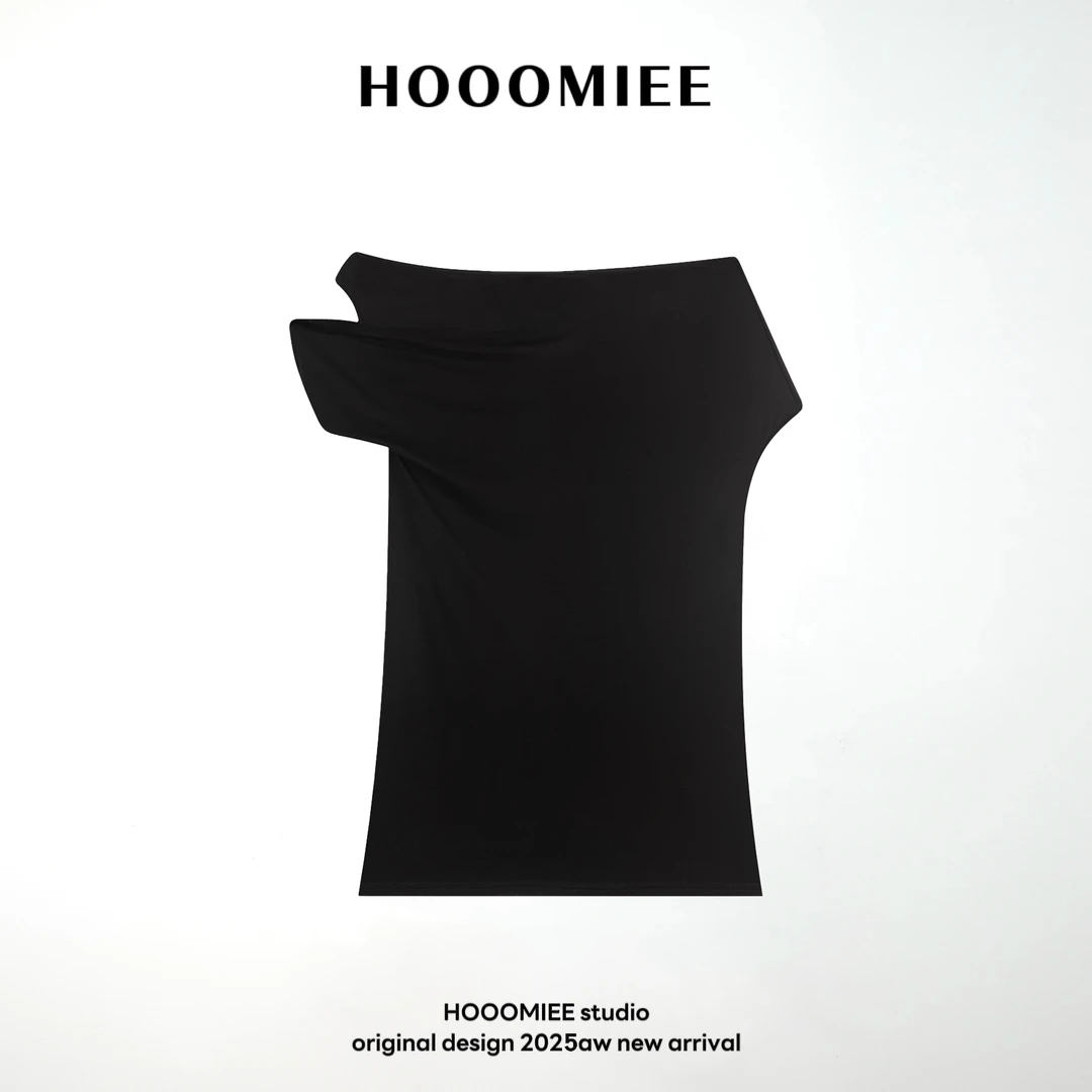 Hooomiee莱赛尔春夏高定休闲设计感百搭显瘦上衣5918