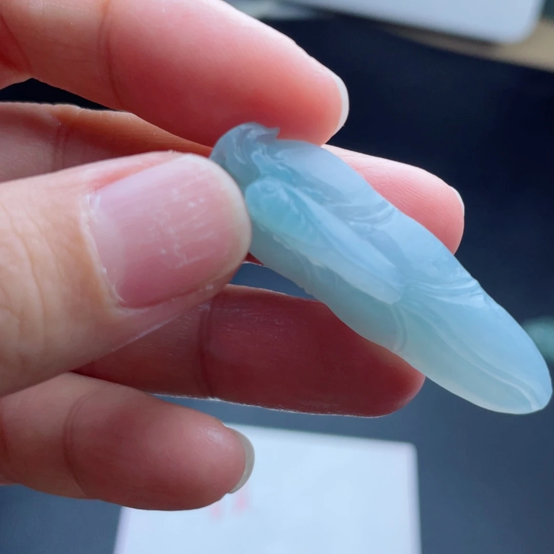 定制翡翠未镶嵌翡翠吊坠