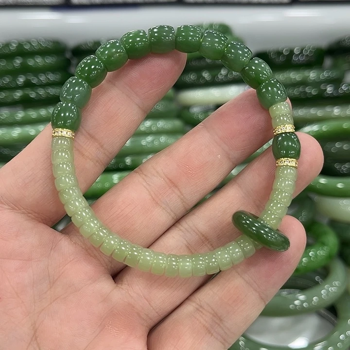 和田玉未镶嵌手链