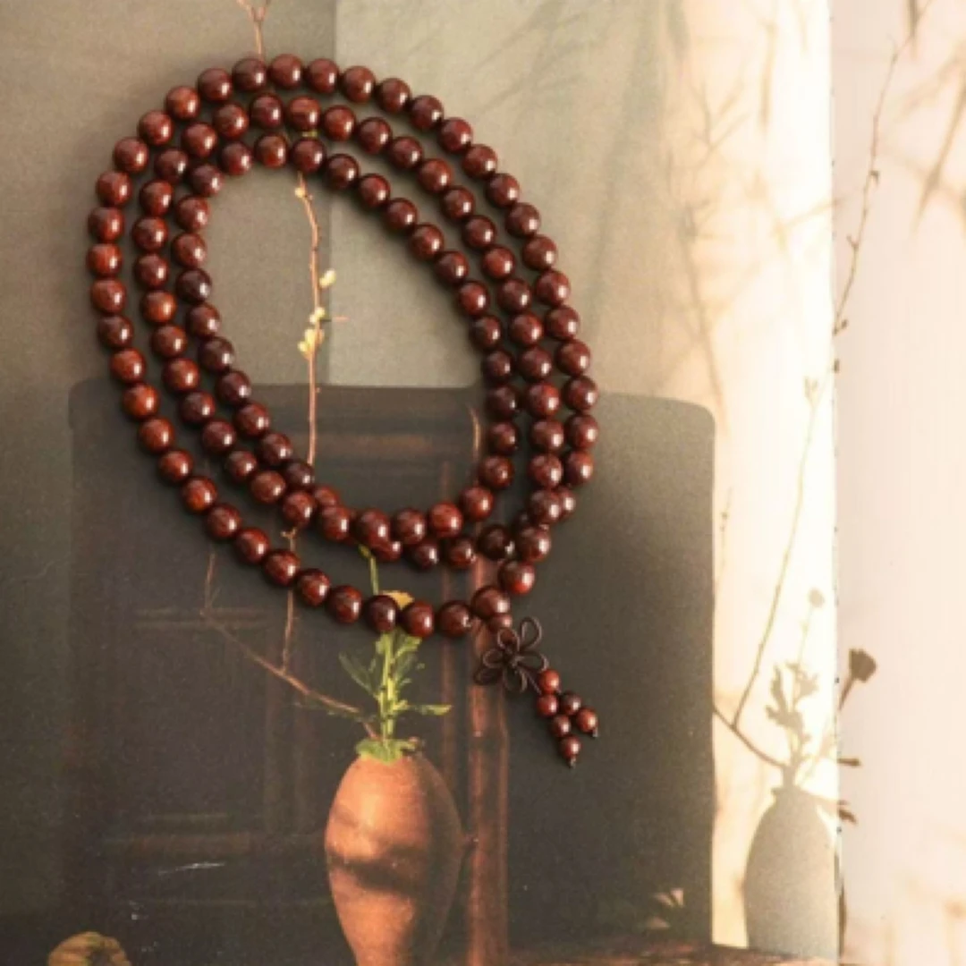 （无礼盒）小叶紫檀手串文玩念珠手链满金星檀木