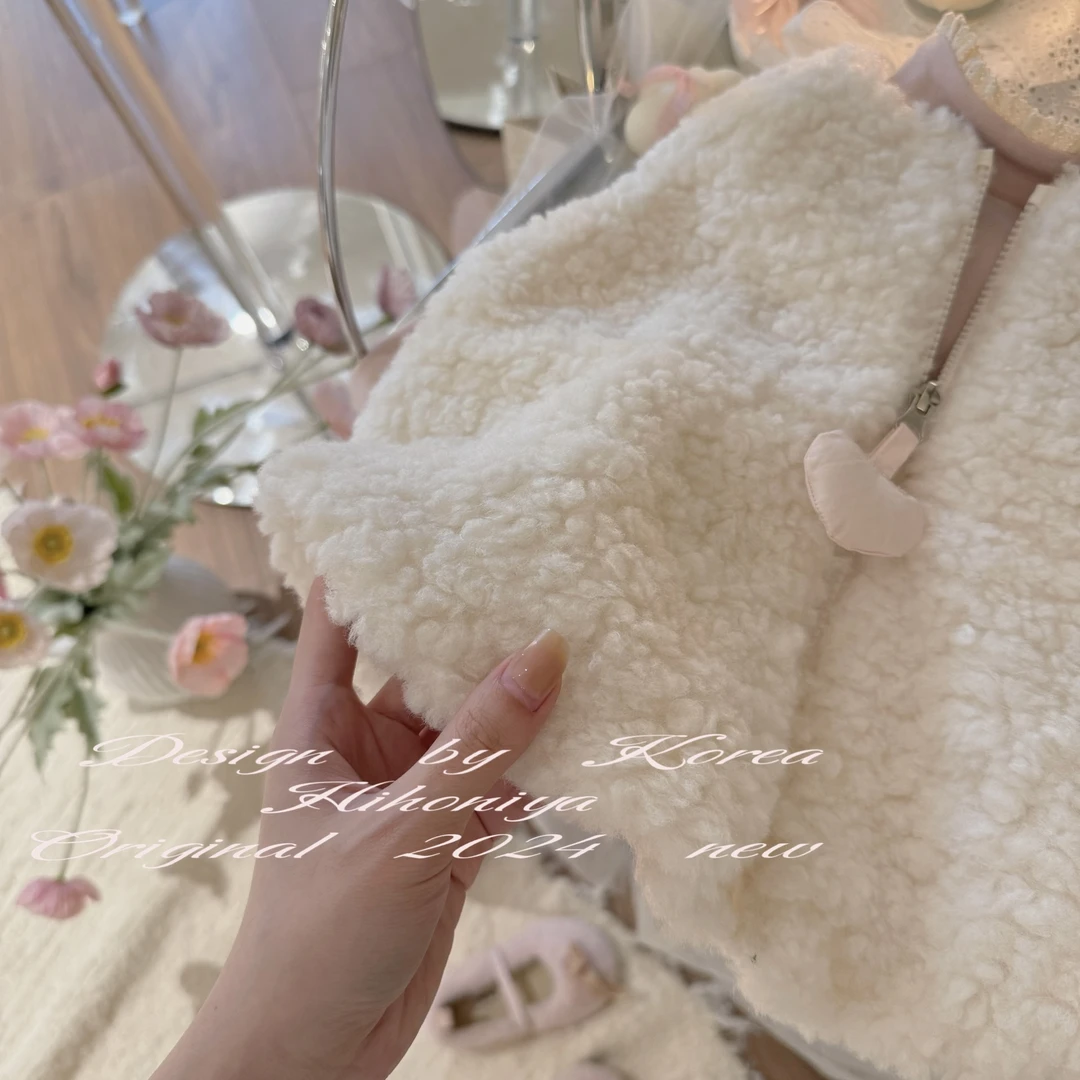 【时光独白】丹妮Hihoniya~2024冬季宝宝款保暖韩版百搭甜美马甲