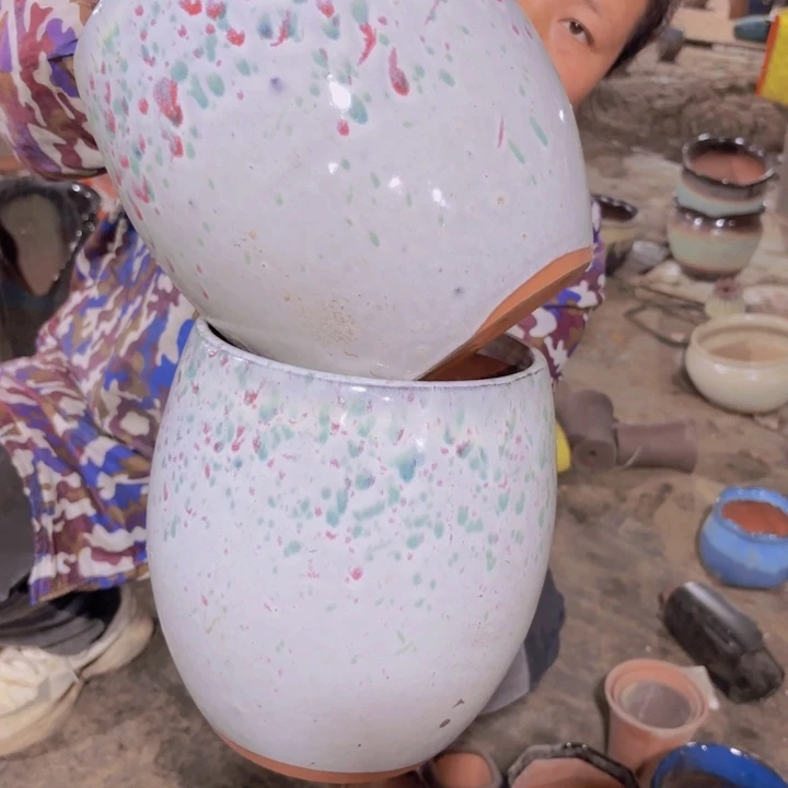 透气紫砂花盆 口径 高度16 20