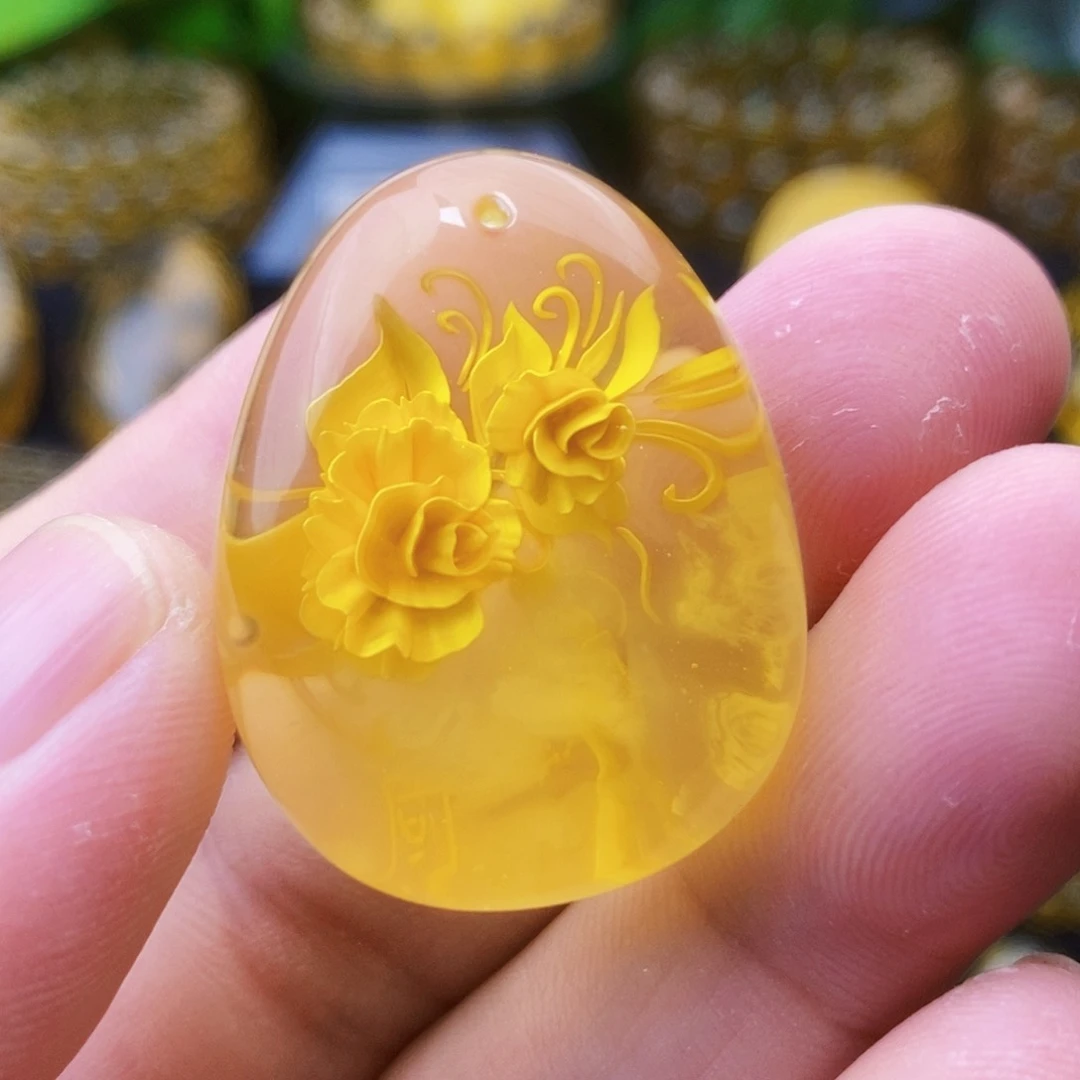 【闪购商品】金珀吊坠(不含链)未镶嵌