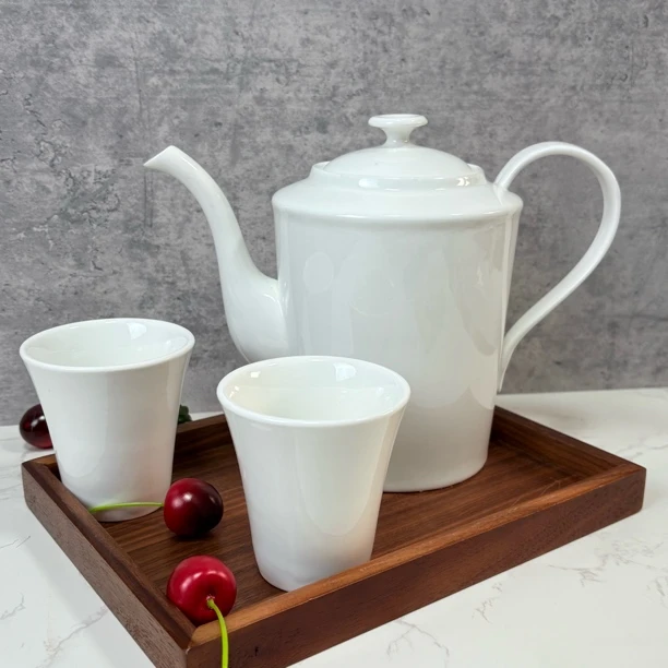 一壶两杯 陶瓷耐高温大容量泡茶壶功夫茶具家用