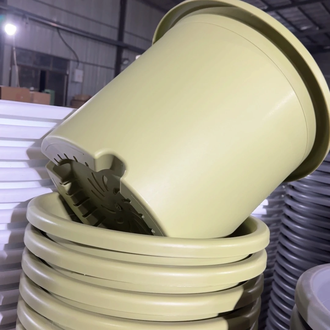 树脂四季盆9#带拖果绿4