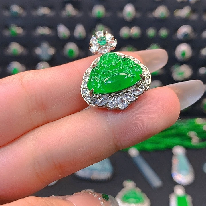 翡翠未镶嵌吊坠(不含链)