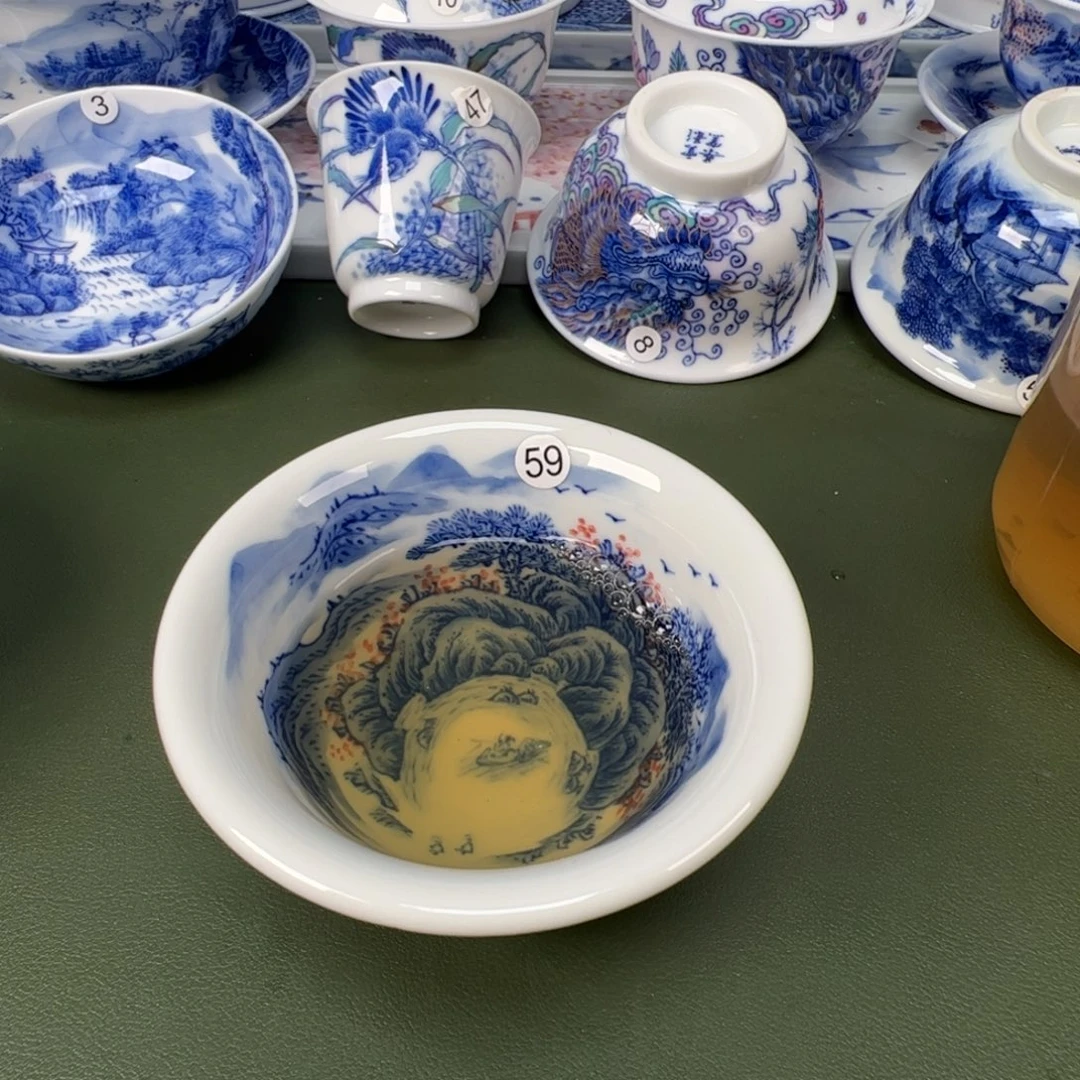 景德镇纯手工纯手绘茶具木木59