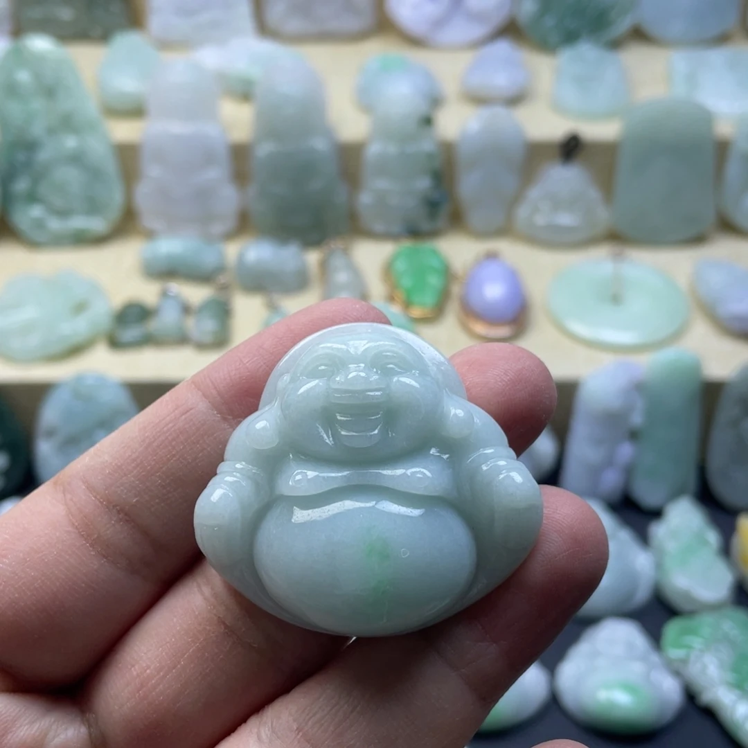 翡翠未镶嵌颈饰纯天然翡翠