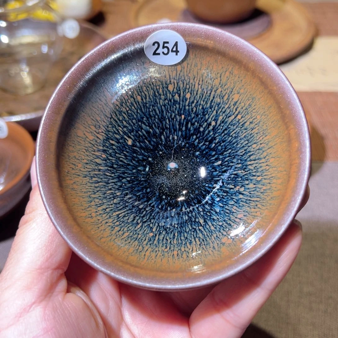 珍***惜茶盏顺阳里龙窑柴烧矿石草木灰釉建盏